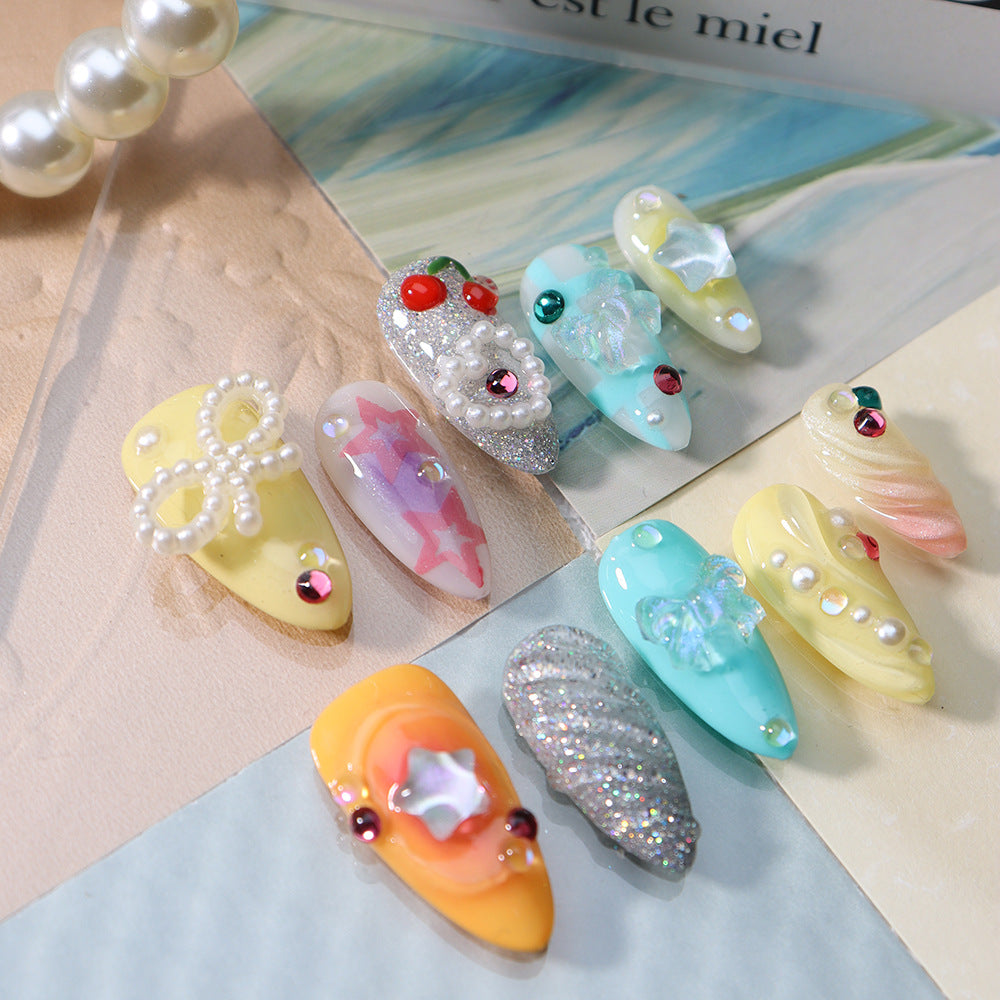 UNIKOO Ocean System Short Almond PRESS ON NIALS