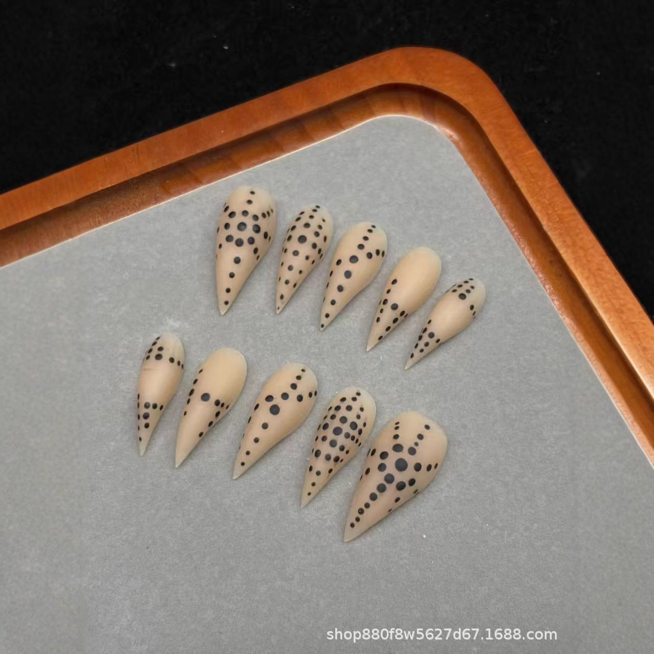 Matte polka dot pattern