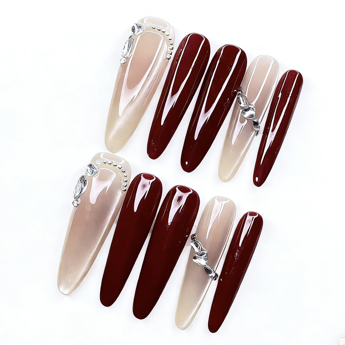 Berry Burgundy Sparkling Diamond