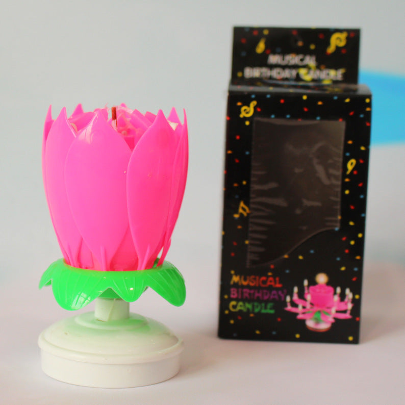Lotus candle holder magical birthday candle