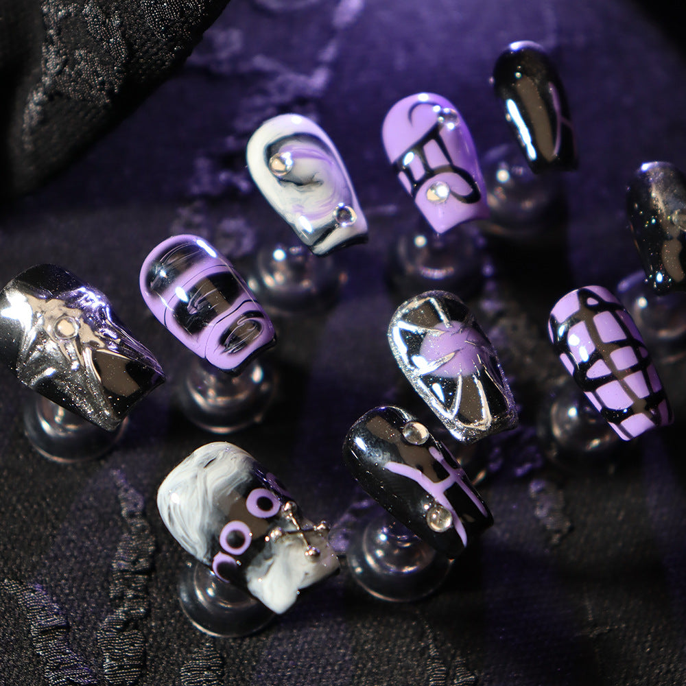 UNIKOO Y2k Halloween Short Press on Nails