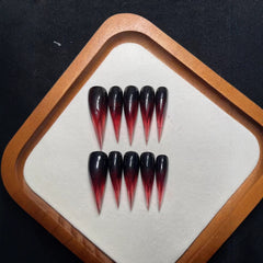The blood color gradually turned red