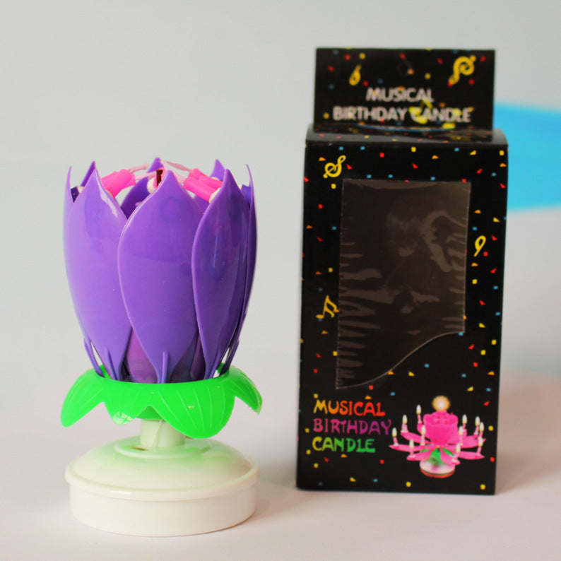 Lotus candle holder magical birthday candle