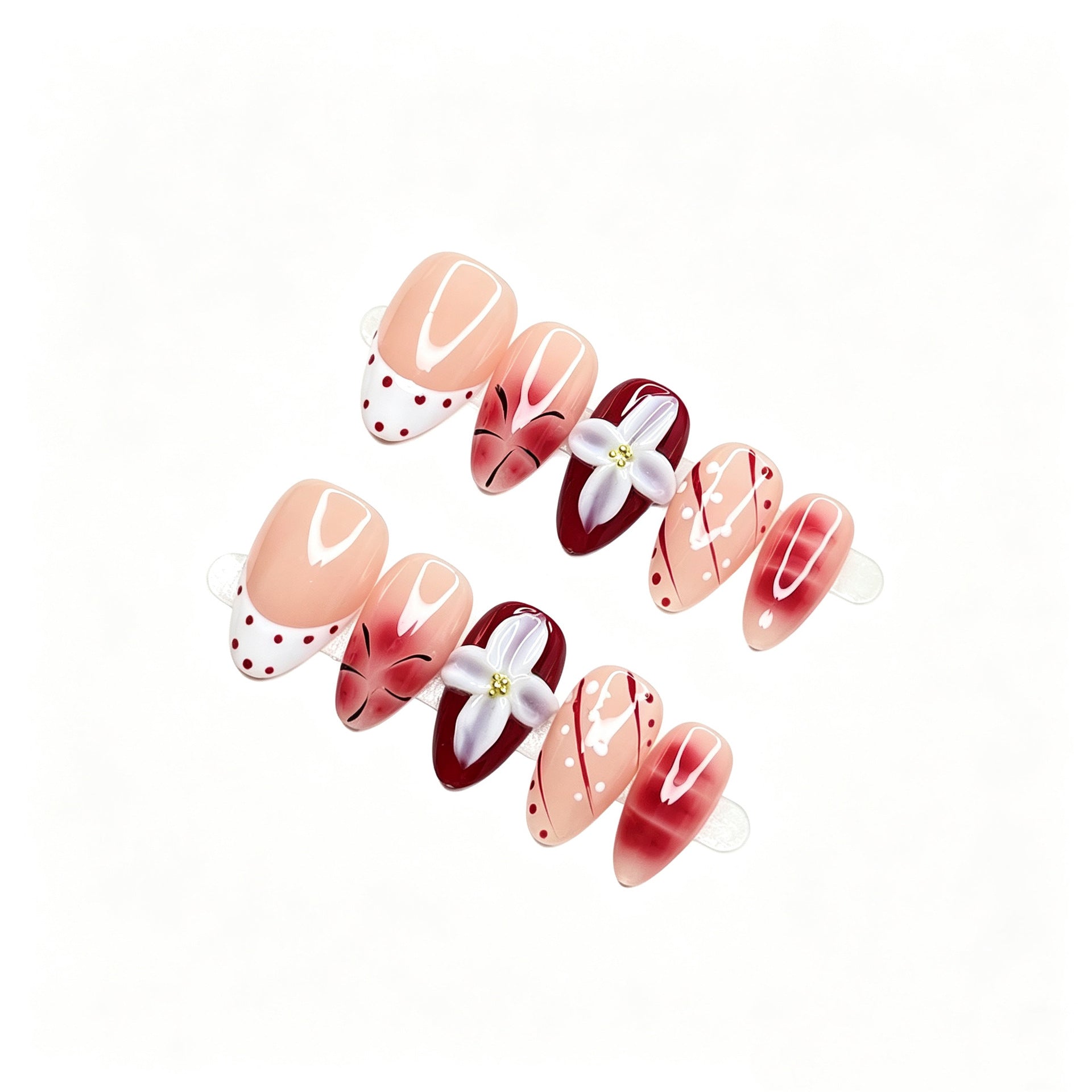 Polka dot cute short almond