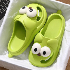 Tongue Kiss Slippers Cute Toothy Puppy