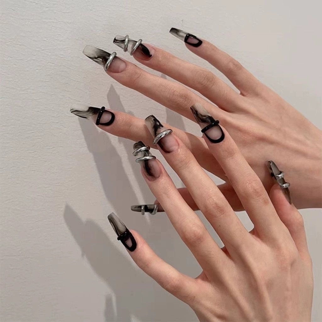 UNIKOO Ink Long T matte Press on nails