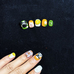 UNIKOO SHUAN sheep Short Press-on Nails
