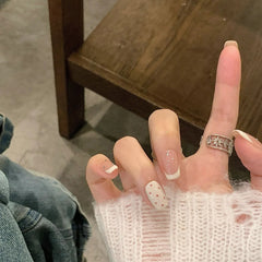 UNIKOO Pink point Cute Sweet Press-on Nails