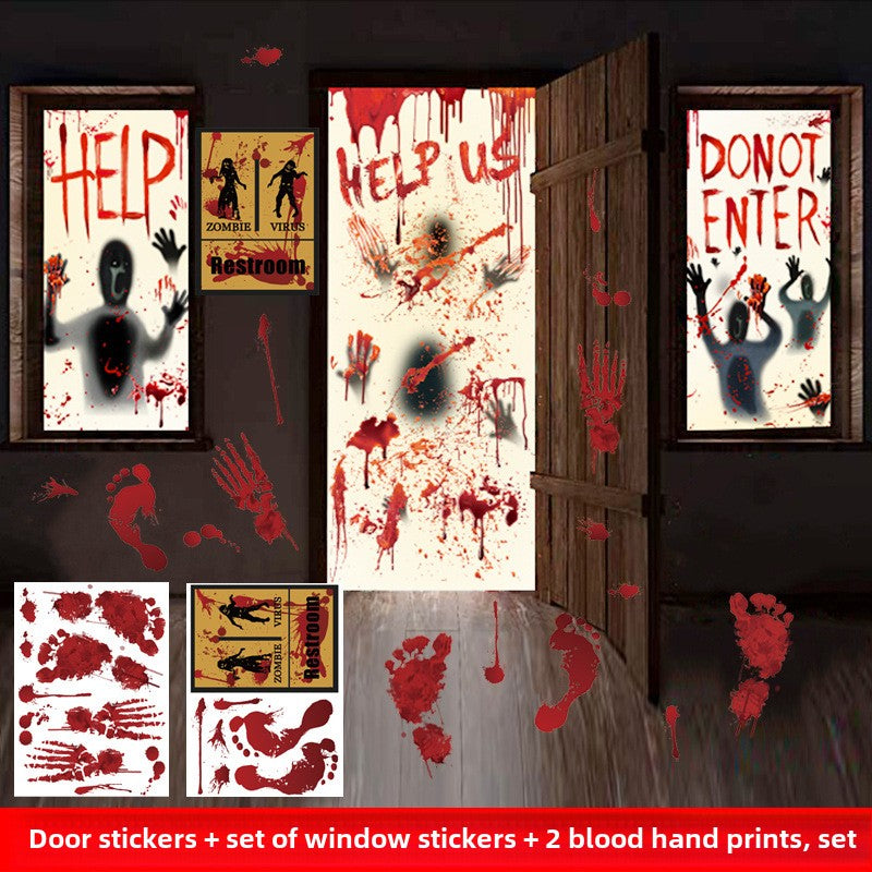 Halloween wall sticker door sticker