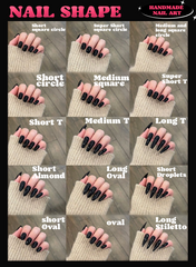 Customize the handmade press-on nail