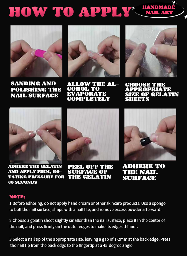Customize the handmade press-on nail