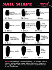 Customize the handmade press-on nail